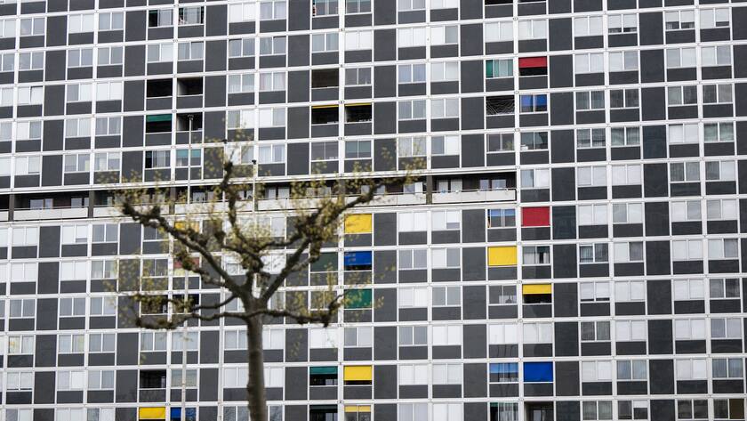 Une vue sur le quartier du Lignon avec ces habitation et logements, photographie, ce mercredi 12 avril 2023.