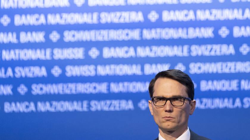 Swiss National Bank's (SNB) Vice Chairman of the Governing Board Martin Schlegel during the 115. Ordinary General Assembly of Swiss National Bank (SNB), at Bern, Switzerland, this Friday, April 28, 2023. (KEYSTONE/Anthony Anex)