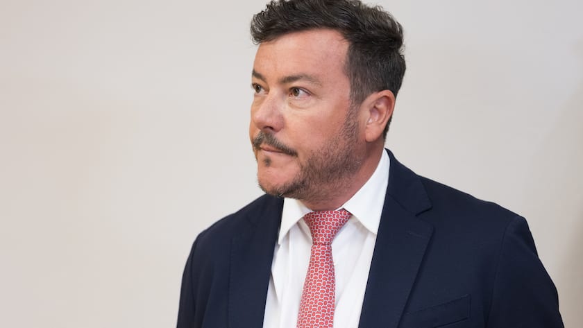 ABD0028_20240424 - INNSBRUCK - ÖSTERREICH: Rene Benko am Mittwoch 24. April 2024 während der Signa - Prüfungstagsatzung im Konkursverfahren gegen Signa-Gründer Rene Benko in Innsbruck. - FOTO: APA/EXPA/JOHANN GRODER