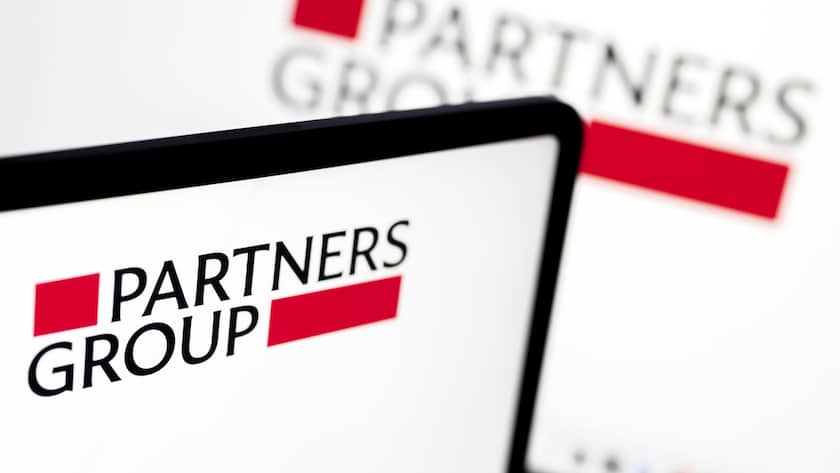 *** Illustrationslbild / Gestellte Aufnahme*** Ein Logo der Partners Group, gesehen auf einem Bildschirm, aufgenommen am Mittwoch, 10. April 2024 in Zuerich.. (KEYSTONE/Michael Buholzer)