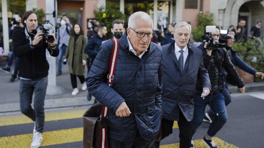 Vincenz nach der Urteilseröffnung des Zürcher Bezirksgerichts in April 2022.