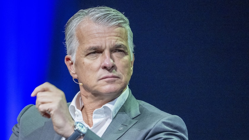 Der CEO der UBS, Sergio Ermotti anlaesslich des Swiss Media Forum vom Donnerstag, 23. Mai 2024im KKL in Luzern. (KEYSTONE/Urs Flueeler)