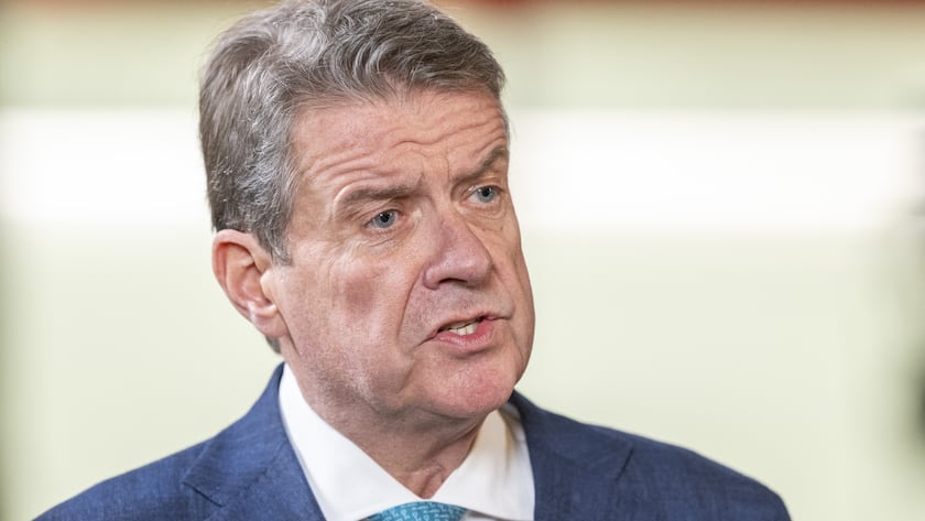 Der Verwaltungsratspraesident von UBS, Thomas Columba Colm, Kelleher anlaesslich der Generalversammlung der Bank UBS in der Messe Luzern am Donnerstag, 10. April 2025 in Luzern. (KEYSTONE/Urs Flueeler).