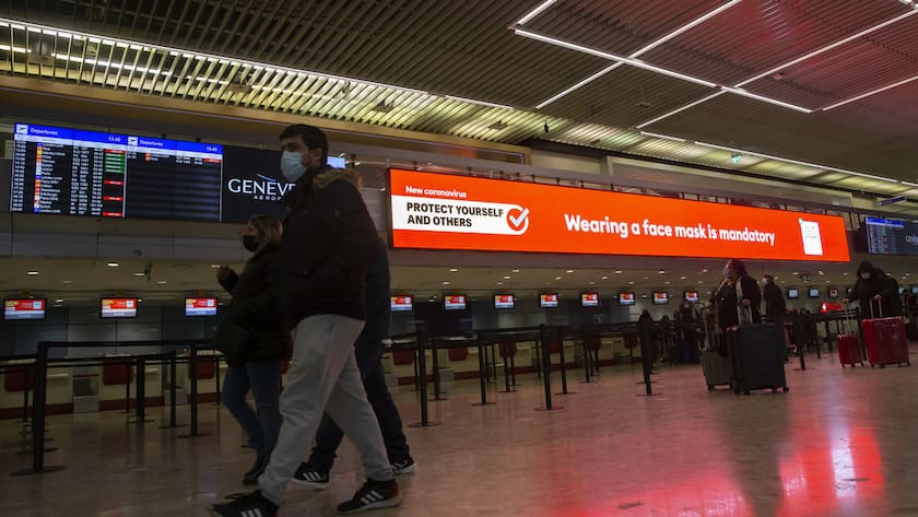 SCHWEIZ CORONAVIRUS FLUGHAFEN GENF EINREISEVERBOT