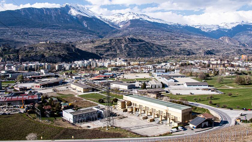 SCHWEIZ CORONAVIRUS STROMLEITUNG BAUSTELLE