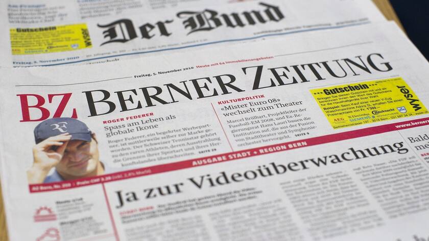 SCHWEIZ MEDIEN FUSION DER BUND UND BERNER ZEITUNG