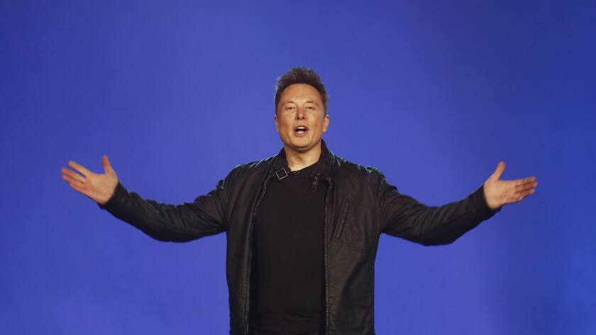 Tesla CEO Elon Musk introduces the Cybertruck at Tesla's design studio Thursday, Nov. 21, 2019, in Hawthorne, Calif. Musk is taking on the workhorse heavy pickup truck market with his latest electric vehicle. (AP Photo/Ringo H.W. Chiu)