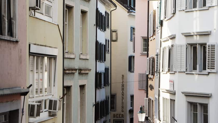 Immobilien in Zuerich, aufgenommen am Donnerstag, 31. Januar 2013. (KEYSTONE/Steffen Schmidt)