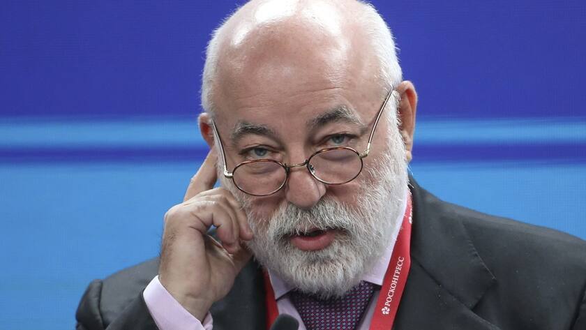 FILE - In this May 25, 2018, file photo, Renova CEO businessman Viktor Vekselberg attends the St. Petersburg International Economic Forum in St. Petersburg, Russia. in St. Petersburg, Russia. Long before Vekselberg was tied to a scandal over the president and a porn star, the Russian oligarch had been positioning himself to extend his influence in the United States. (Alexander Ryumin/TASS News Agency Pool Photo via AP, file)