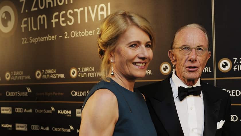 Unternehmer Beat Curti (r.) mit Begleitung am Zürcher Fimfestival 2011: Streit um den Verkauf von SoftwareOne.