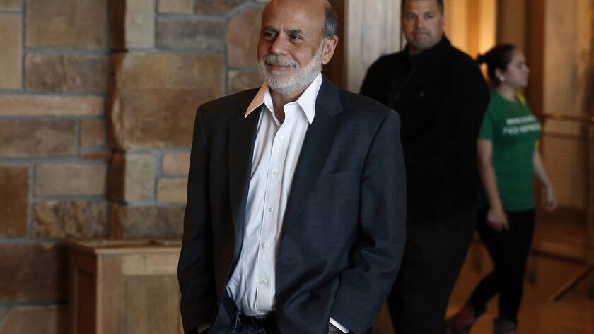 Der ehemalige Fed-Chef Ben Bernanke auf einer Konferenz.