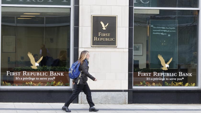 Die First Republic Bank wurde von anderen US-Banken gerettet.
