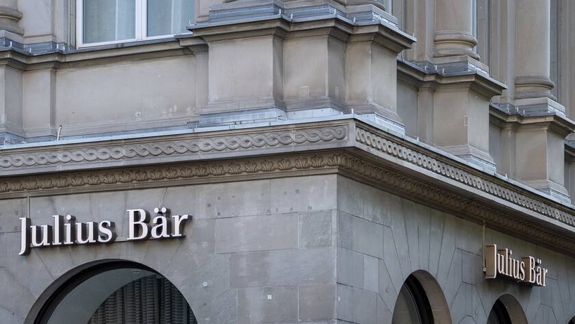 Bank Julius Baer branch at Bahnhofstrasse 36 in Zurich, Switzerland, on July 9, 2018. (KEYSTONE/Christian Beutler)Der Standort der Bank Julius Baer an der Bahnhofstrasse 36 in Zuerich, aufgenommen am 9. Juli 2018. (KEYSTONE/Chritian Beutler)