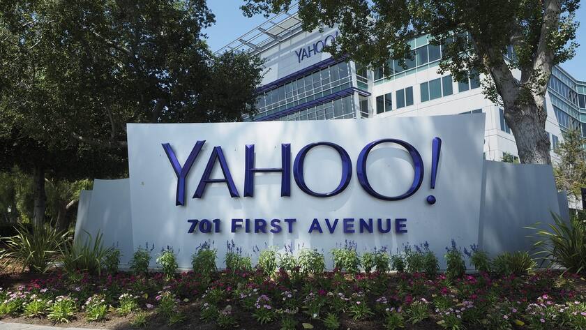 epa05552858 (FILE) A file photograph showing Yahoo! Corporate Headquarters and campus displaying their updated logo in Sunnyvale, California, USA, 20 August 2015. Media reports on 23 September 2016 state that hackers stole information from about 500 million users in 2014 in what appears to be the largest publicly disclosed cyber-breach in history. EPA/JOHN G. MABANGLO *** Local Caption *** 52133521