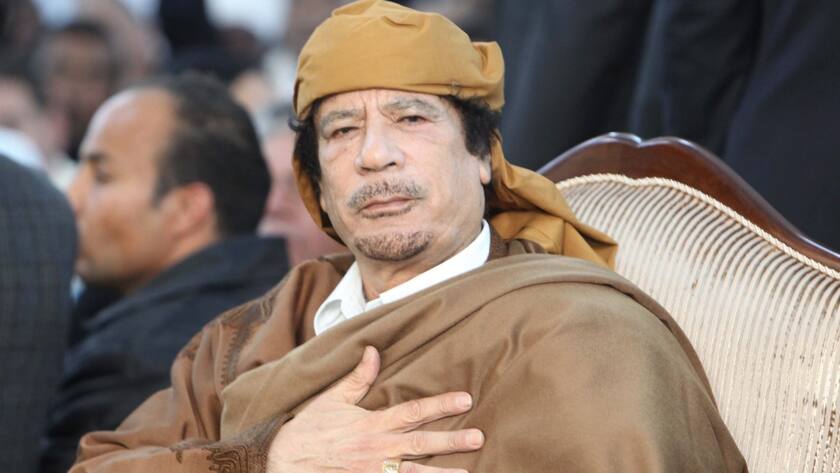 Libyens EX-Diktator Muammar Gaddafi im Jahr 2011.
