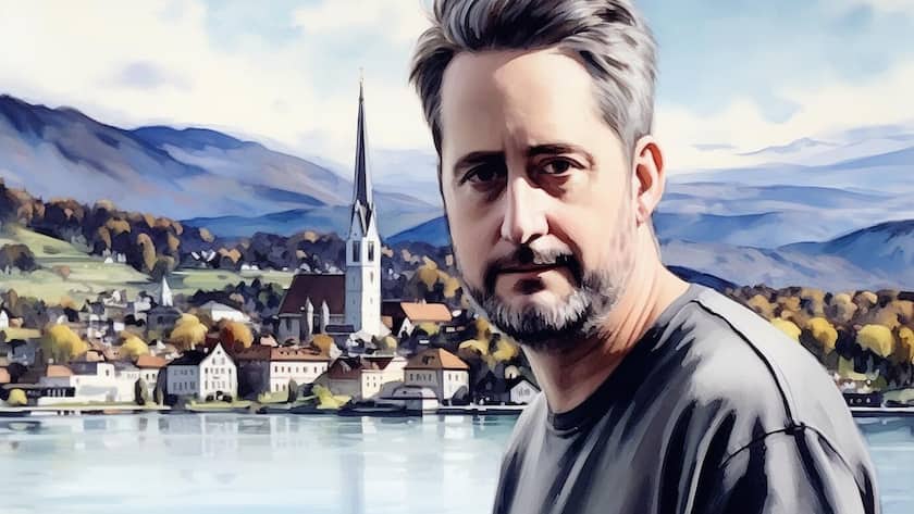 Der Norweger Gustaf Aspelin hat den Kanton Zug zum neuen Lebensmittelpunkt auserkoren. Dieses Bild wurde mit Hilfe des KI-Modells Midjourney erstellt und von einem Menschen überprüft.