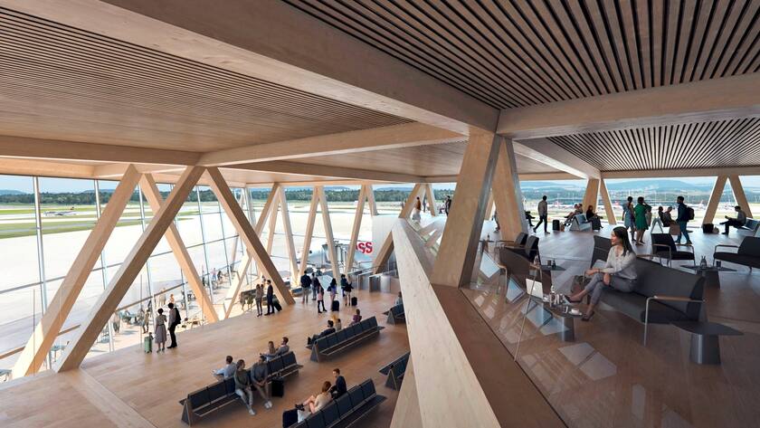 Das neue Dock A soll ab 2030 gebaut werden und überwiegend aus nachhaltigem Holz bestehen.