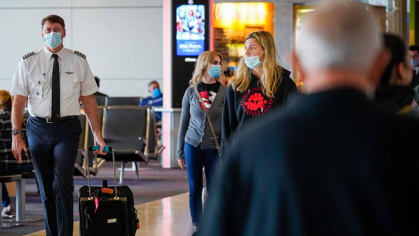 January 20, 2021, USA: A pilot walks on the councourse at DFW International Airport on Tuesday, June 30, 2020, in Dallas. American Airlines plans to cut its workforce this fall with layoffs and furloughs. USA - ZUMAm67_ 20210120_zaf_m67_015 Copyright: xDreamstimex