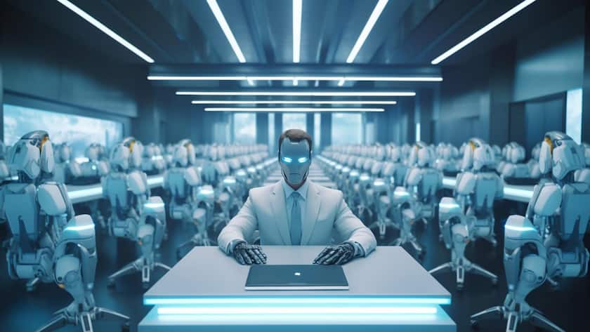 KI Productivity Robot Workers