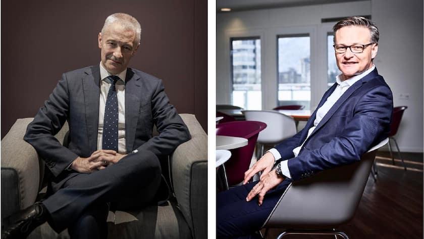 Fabrice Zumbrunnen (links) und Mario Irminger: Migros-Chefs haben eine Lohntüte mit M-Budget-Effekt.