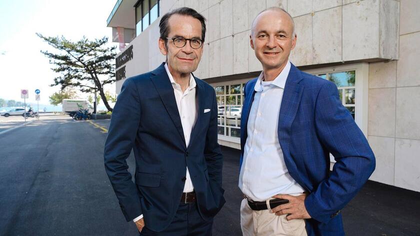 Dominique von Matt (links) und Jean-Marc Grand