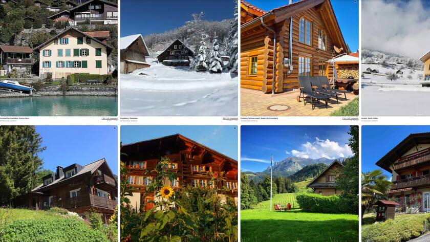 AirBnB Schweiz Chalets