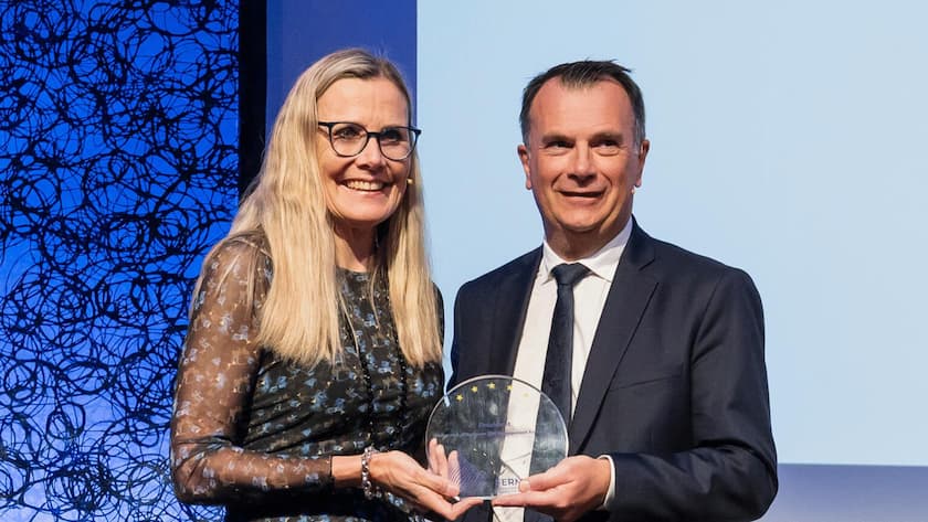 Charlotte Hedemark übergibt das Ferma-Präsidium an Philippe Cotelle.