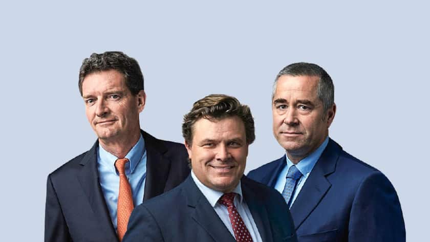 Partners-Group-Gründer und Verwaltungsräte Marcel Erni, Alfred Gantner, Urs Wietlisbach  Quelle: Gian Marco Castelberg