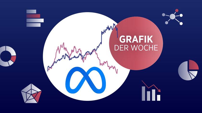 Gegen Meta sieht Tesla alt aus Illustration Meta- und Tesla-Aktien