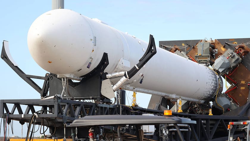 March 6, 2023: The Relativity Space Terran 1 rocket is seen in the Transporter Erector at Launch Complex 16 during a tour of at Cape Canaveral Space Force Station, on Dec. 6, 2022. - ZUMAm67_ 20230306_zaf_m67_052 Copyright: xRicardoxRamirezxBuxedax