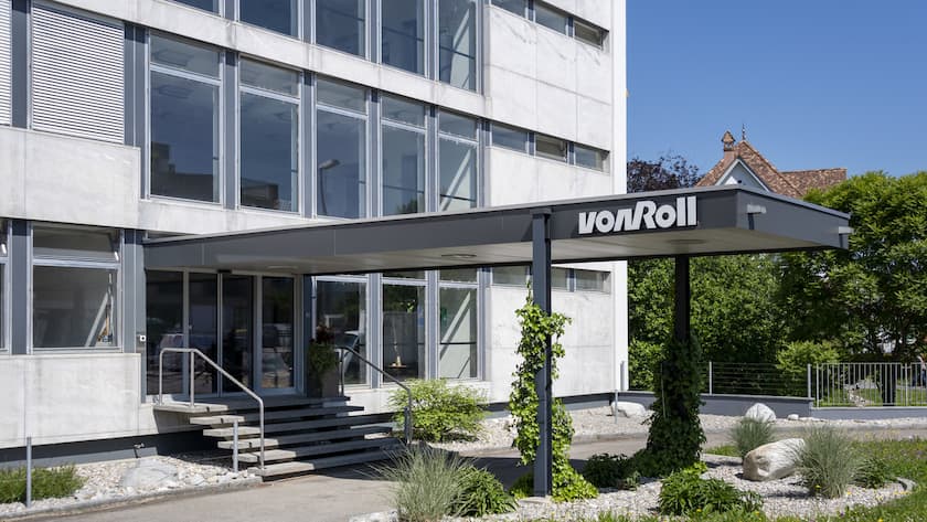 Der Sitz des Schweizer Industriekonzerns Von Roll Holding AG in Breitenbach am Dienstag, 19. Mai 2020. (KEYSTONE/Georgios Kefalas)