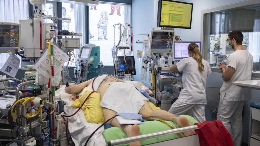 Covid-Patient im Inselspital