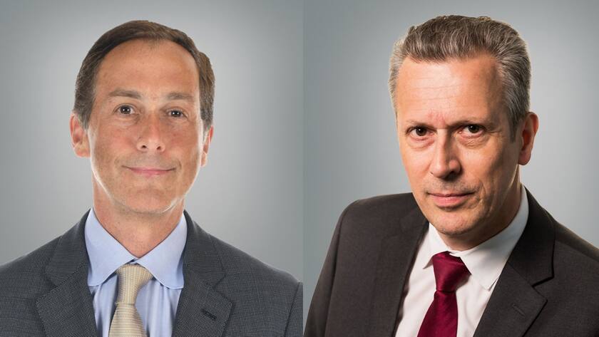 Jack Deino (l.) und Raphaël Maréchal gehören neu zum Emerging Markets Fixed Income der UBP.