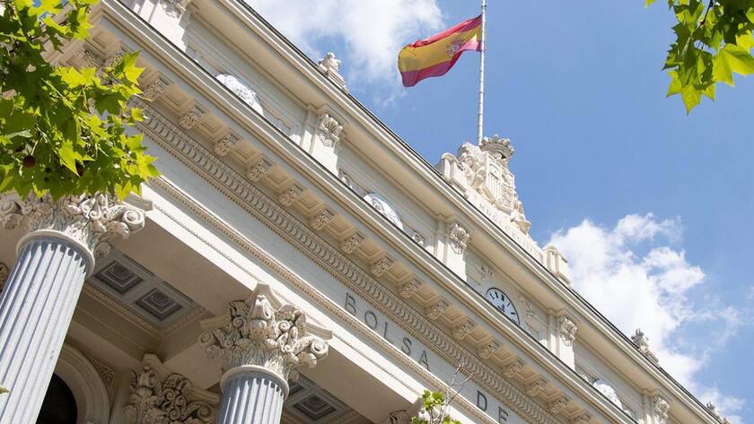 Gebäude der spanischen Börse in Madrid