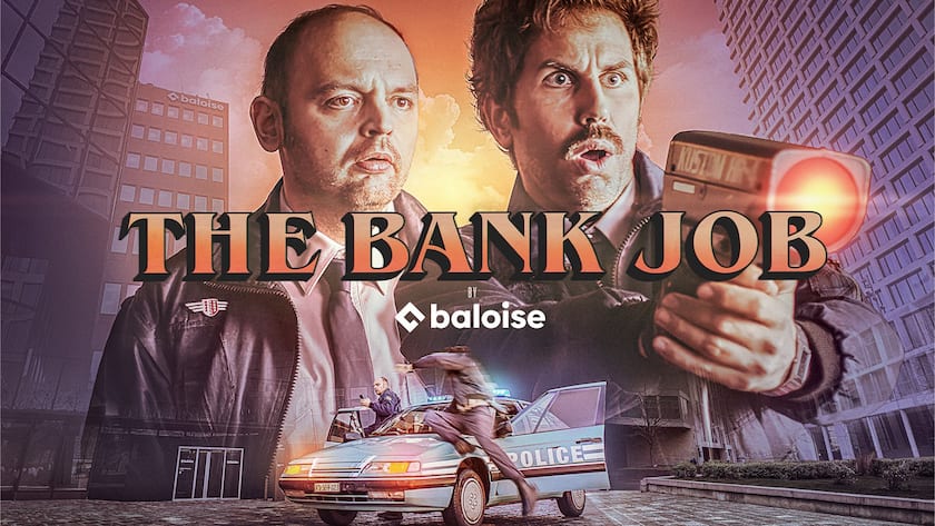 Plakat Baloise x Tschugger: The Bank Job