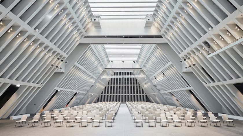 Im Convention Center des Circle können bis zu 1500 Gäste Platz nehmen.