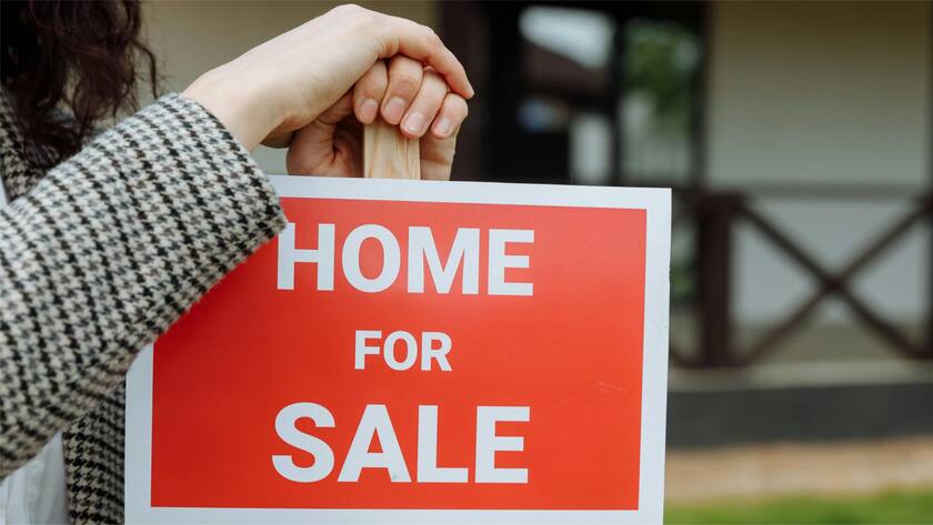 Schild mit der Aufschrift Home for Sale