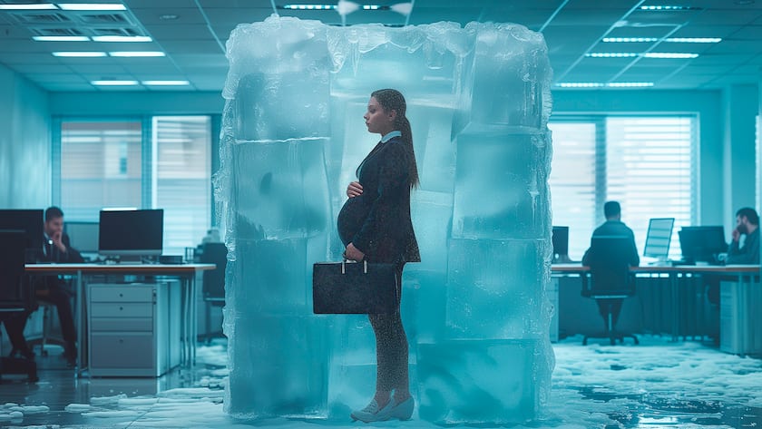 Social Freezing HZ Illustration mit KI