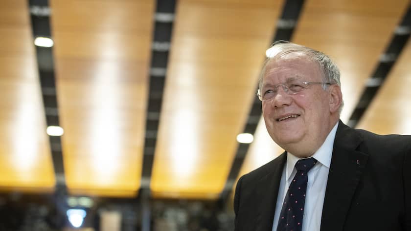 Alt Bundesrat Johann Schneider-Ammann, fotografiert an der Delegiertenversammlung der Freisinnig Demokratischen Partei der Schweiz, FDP, in Biel am Samstag, 12. Januar 2019. (KEYSTONE/Anthony Anex)