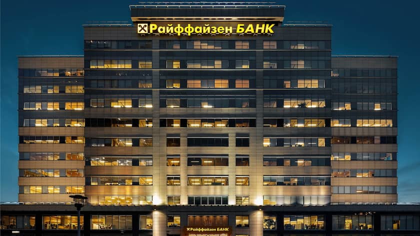 Hauptsitz der RBI-Tochtergesellschaft AO Raiffeisenbank in Moskau.