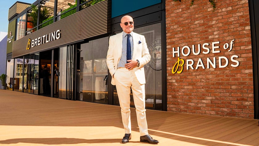 Mitten in der Krise geht Breitling ins Risiko Georges Kern vor seiner Kreation «House of Brands» während der Dubai Watch Week.