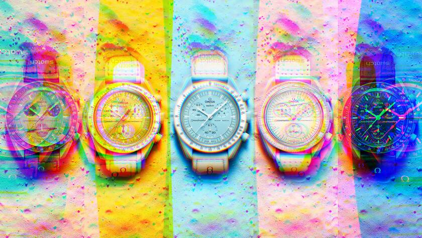 Welterfolg: Die Moonswatch-Kollektion von Omega und Swatch