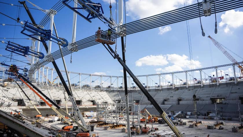 <p>Die Stahlseile der spektakulären Dachkonstruktion des neuen Stadions von Inter Miami kommt von Fatzer aus Romanshorn TG.</p>