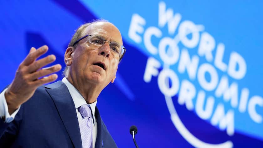 <p>Unter amerikanischen Einfluss: WEF-Co-Präsident Larry Fink ...</p>