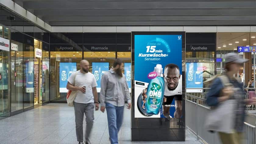 <p>Perfektes Duett: Omo Quick Wash und Usain Bolt brauchen beide nicht lange, um ihre Stärke zu zeigen. </p>