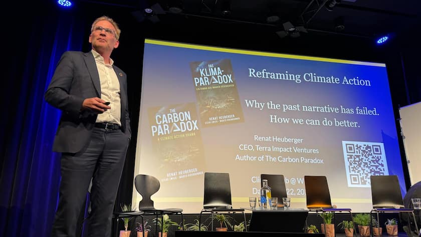 <p>Sprach am WEF als einer der wenigen über Klimaschutz: Renat Heuberger.</p>