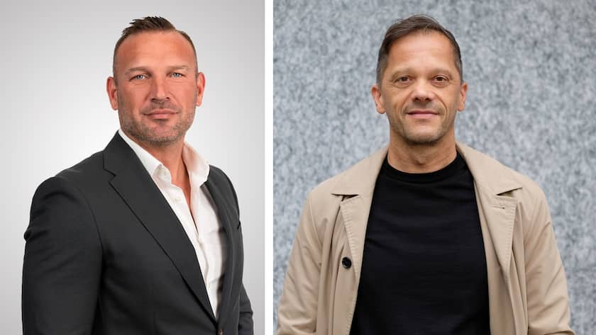 Ihre Unternehmen gehen künftig gemeinsame Wege: Christoph Richartz (Sunrise) und Bernard El Hage (Toni Digital).