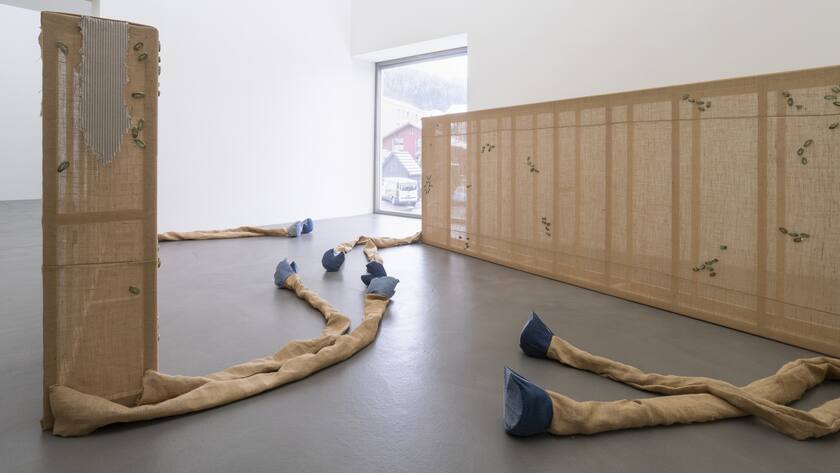 Virginie Sistek, Resurrection Ranch, 2024, Vue de l'exposition Plattform24, Musée d'art d'Appenzell.