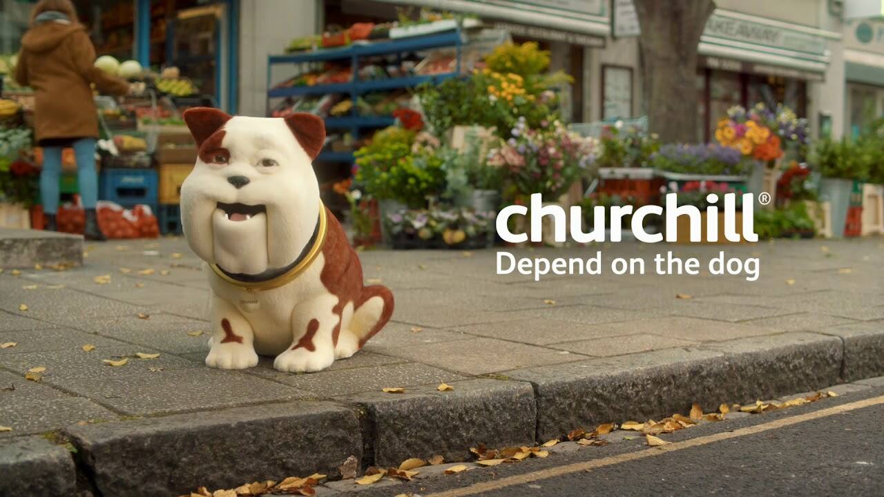 Langjähriges Werbesujet der Marke Churchill Insurance