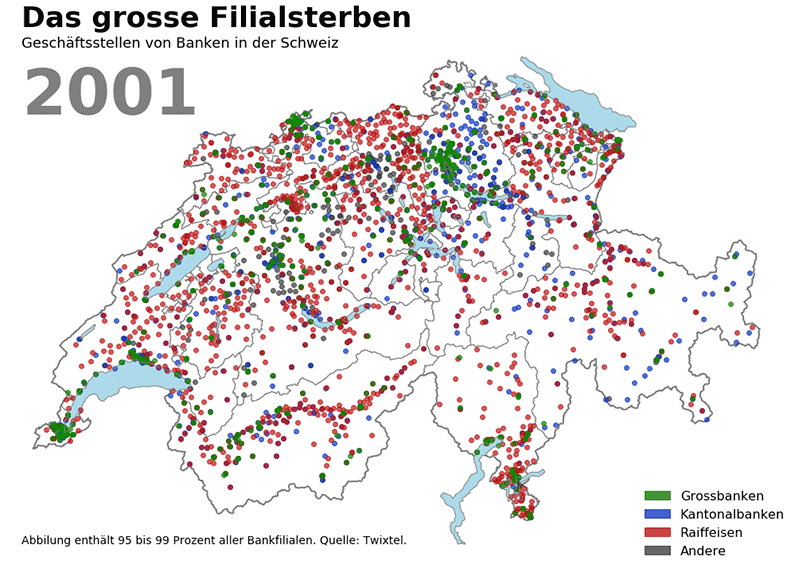 Bankfilialien in der Schweiz